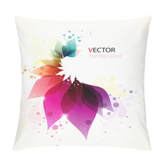 Personality  Colorful Floral Abstract Background Pillow Covers