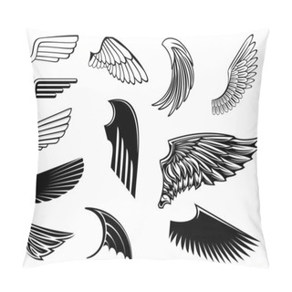 Personality  Set Of Heraldic Wings Pillow Covers