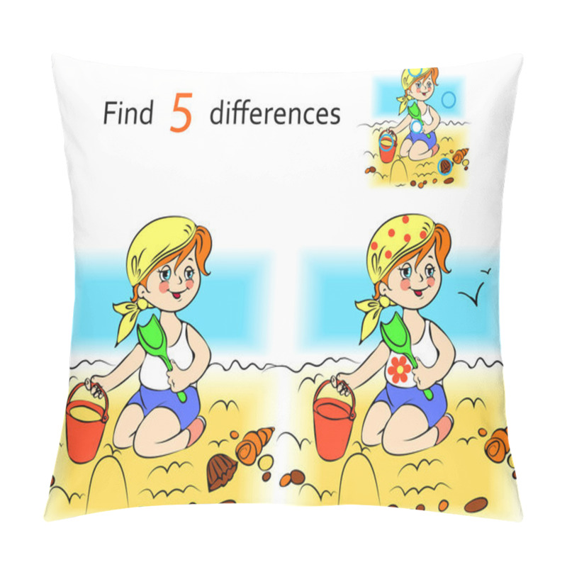 Personality  Baby On The Sand Pillow Covers
