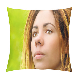 Personality  Beautiful Girl With Dreadlocks Pillow Covers