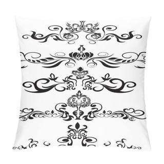 Personality  Black Floral Ornaments Pillow Covers