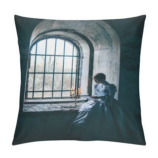 Personality  Woman In Victorian Dress Pillow Covers