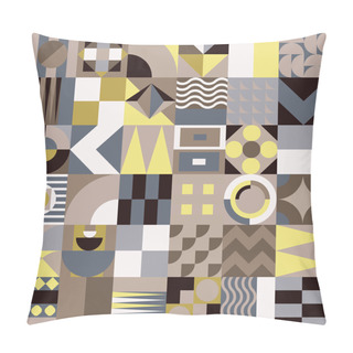 Personality  Geometric Mosaic Seamless Pattern Pillow Covers
