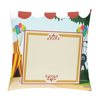 Personality  Carnival Theme Blank Board Pillow Covers