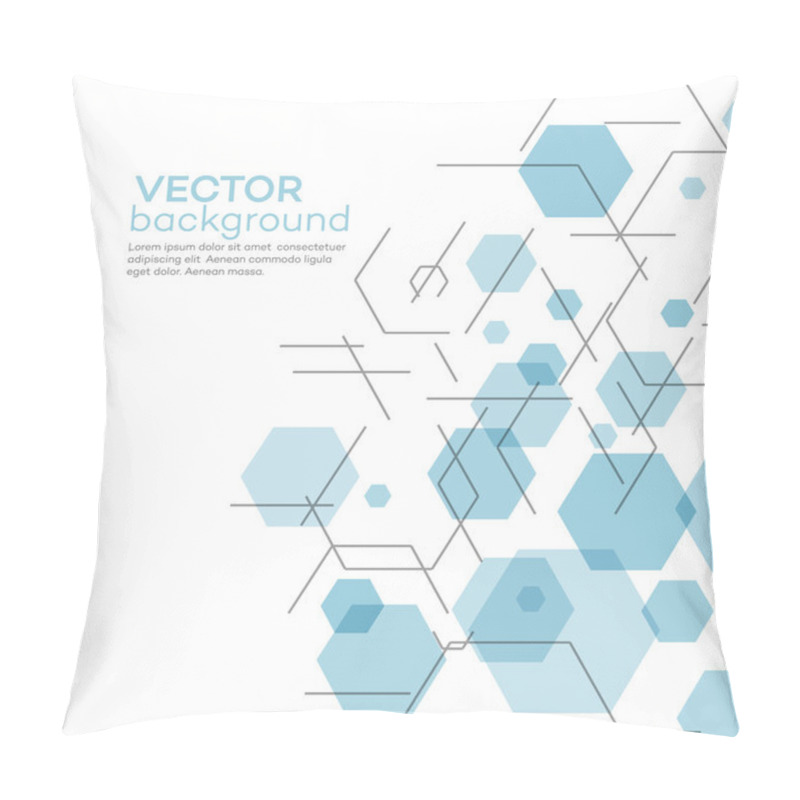 Personality  Abstract Background With Hexagons. Vector Illustration Pillow Covers