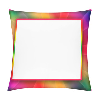 Personality  Bright Colorful Photo Frame With White Background Inside Pillow Covers