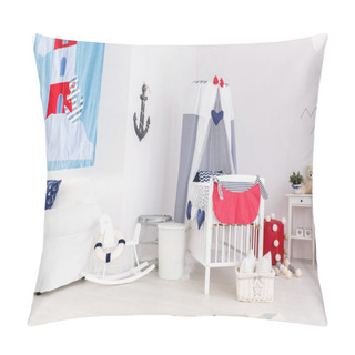 Personality  Baby Room With Nautical Accents Pillow Covers