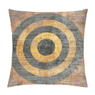 Personality  Abstract Grunge Target Pillow Covers