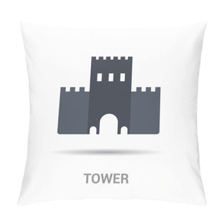 Personality  Castle Tower Icon Pillow Covers