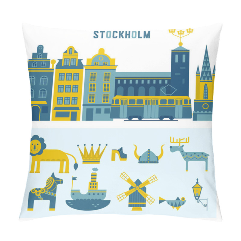 Personality  Vector set of design elements in Stockholm pillow covers