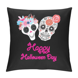Personality  Greeting Card With A Fun Halloween Pillow Covers
