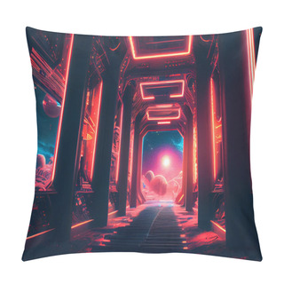 Personality  Interdimensional Travel And Parallel Universes, Illustration Pillow Covers