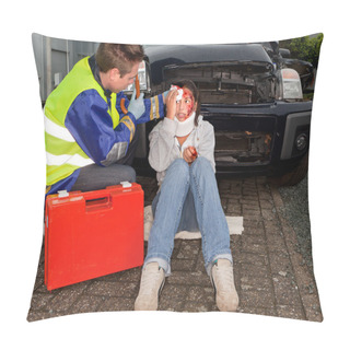 Personality  Injured In A Car Accident Pillow Covers