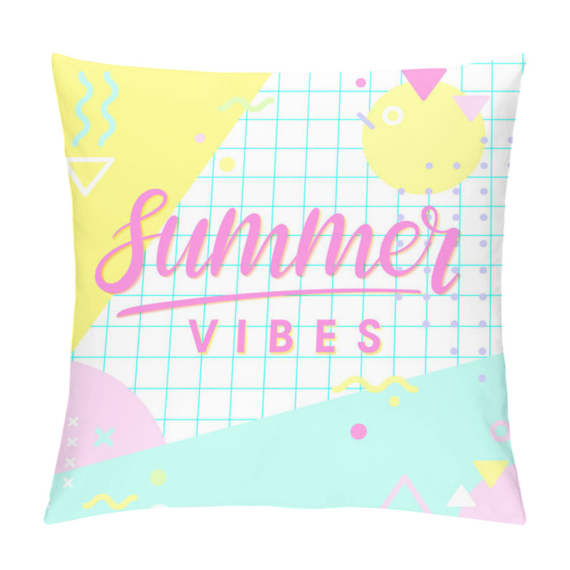 Personality  Hand Drawn Lettering Summer Pillow Covers