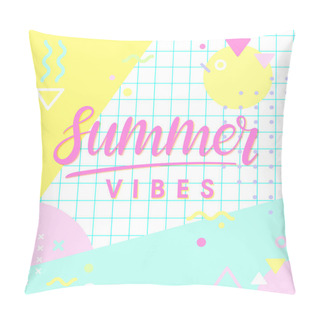 Personality  Hand Drawn Lettering Summer Pillow Covers