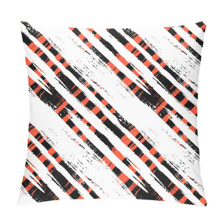 Personality  Multicolor Striped Pattern With Diagonal Lines Pillow Covers