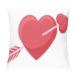Personality  Love Arrow Cute Valentine Day Sticker Pillow Covers