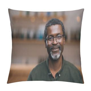 Personality  Mature Man In Bar Pillow Covers