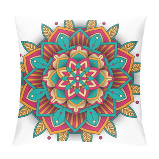Personality  Vintage Mandala With Thin Lines Illustration Pillow Covers