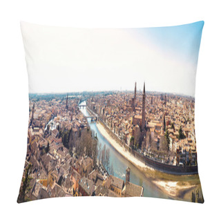 Personality  Spectacular View Of The City Of Verona Pillow Covers