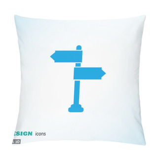 Personality  Road Pointer Web Icon Pillow Covers
