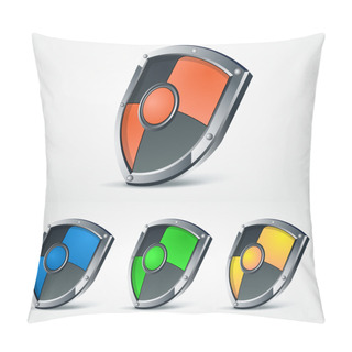 Personality  Set Of Vector Shields. Pillow Covers