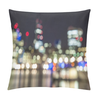 Personality  Bokeh Effect In City Night Pillow Covers