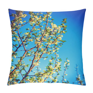 Personality  Blossoming Branches Of Cherry Tree Pillow Covers