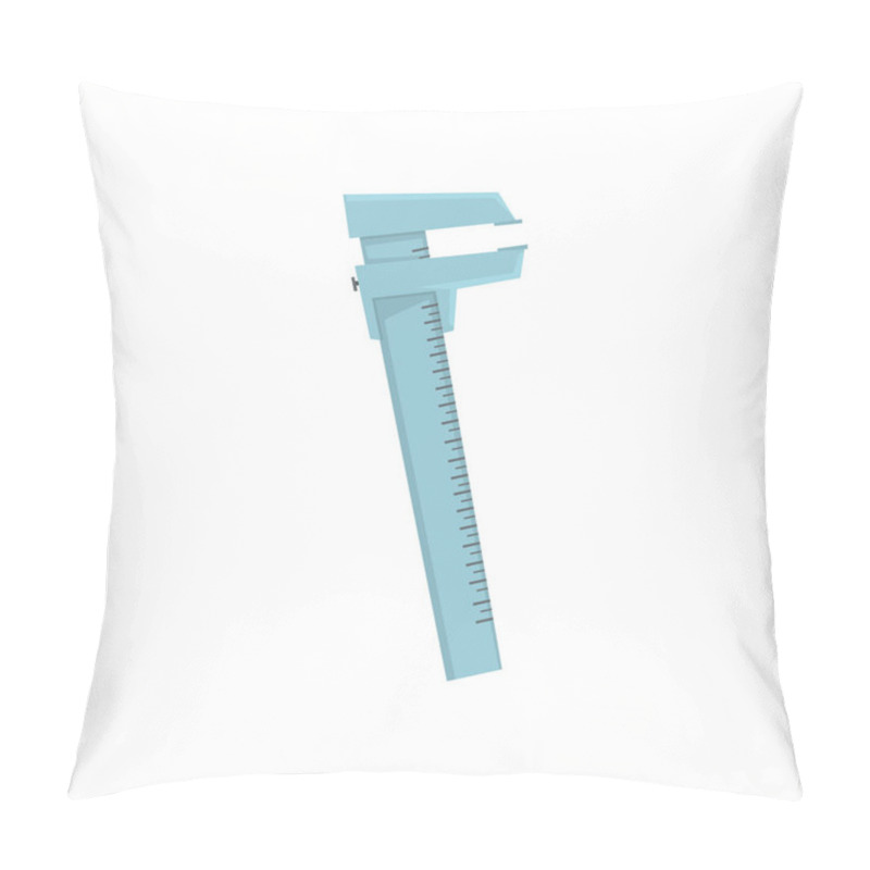 Personality  Vernier Caliper, Measuring Tool Cartoon Vector Illustration Pillow Covers