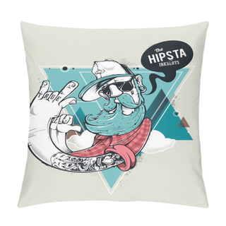 Personality  Hipster Graffiti Character Pillow Covers