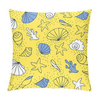 Personality  Seashells On The Sand Pillow Covers