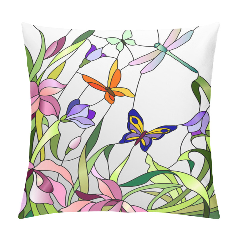 Personality  Stained glass window pillow covers
