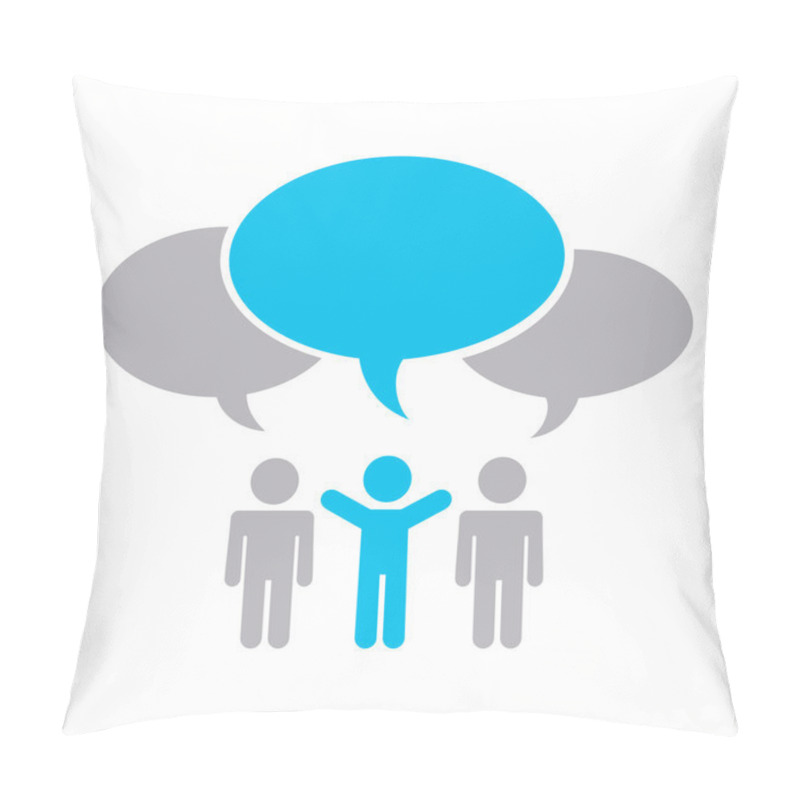 Personality  Social media. Сonnections pillow covers