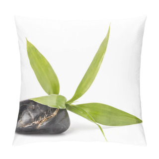 Personality  Zen Pebbles With Bamboo Leaves Pillow Covers