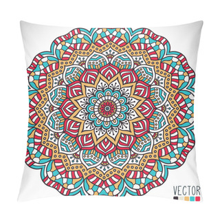 Personality  Mandala. Round Ornament Pattern. Vintage Decorative Elements. Hand Drawn Background. Islam, Arabic, Indian, Ottoman Motifs. Pillow Covers