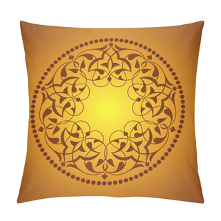 Personality  Osmanlı Motifleri Turuncu Zeminde Pillow Covers