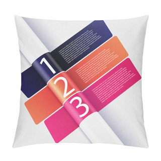 Personality  One Two Three Vector Stickers Pillow Covers