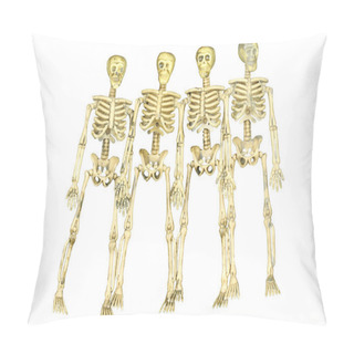 Personality  Group Of Skeletons Pillow Covers