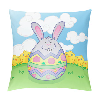 Personality  Easter Bunny Egg Cartoon Character Pillow Covers