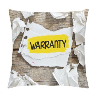Personality  Warranty  Note On Background Pillow Covers
