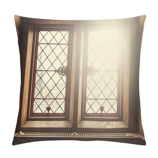 Personality  Old Windows With Lens Flare Pillow Covers