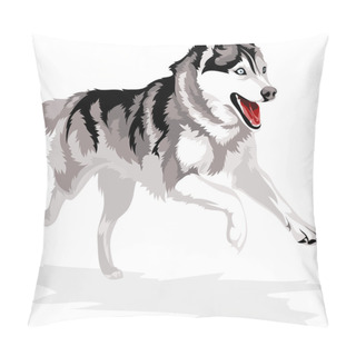 Personality  Siberian Husky Pillow Covers