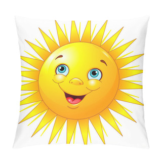 Personality  Smiling Sun Pillow Covers