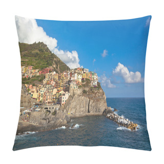Personality  Panoramic View Of Manarola Pillow Covers