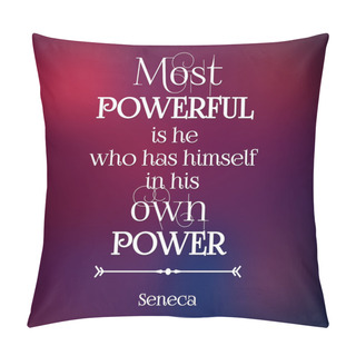Personality  Typographical Quote Of Seneca Pillow Covers