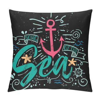 Personality  Sea Print T-shirts For Summer Pillow Covers