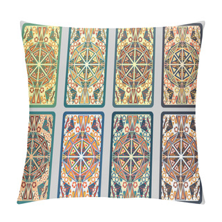 Personality Set Retro Cards Pillow Covers