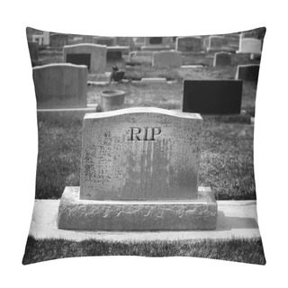 Personality  Gravestone RIP Pillow Covers