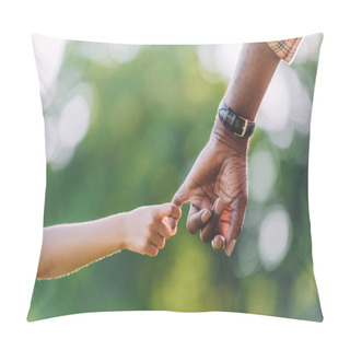 Personality  Grandfather And Granddaughter Holding Hands  Pillow Covers