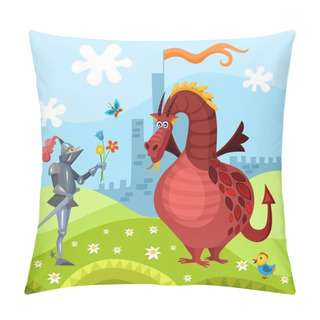 Personality  Dragon And Knight Pillow Covers
